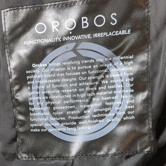 NEW Orobos Mens GRAY/CHARCOAL Down Bomber Jacket MSRP$316 Large COAT - Picture 9 of 14